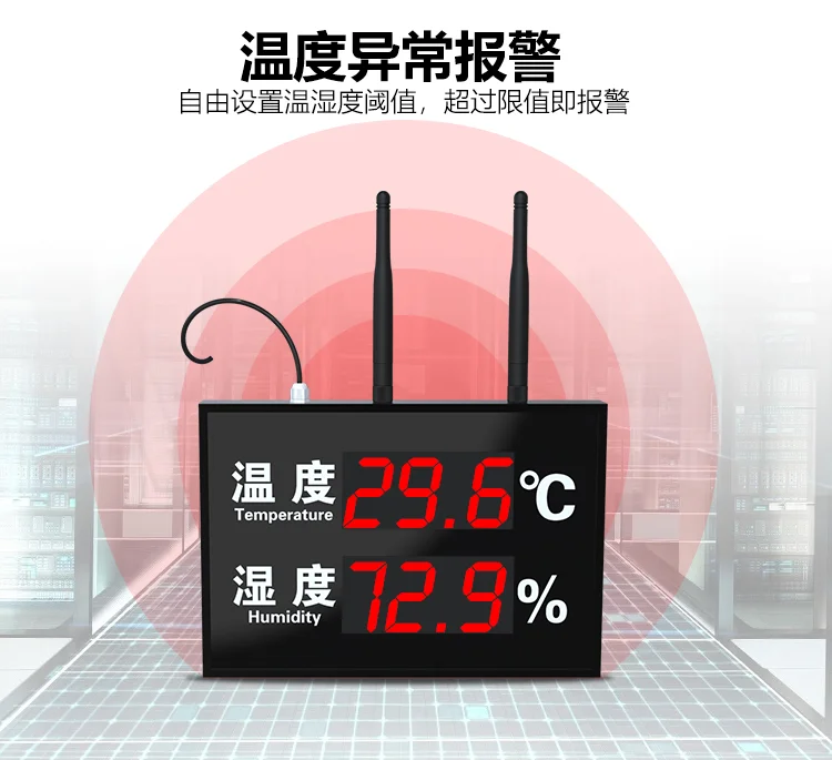 工业无线温湿度看板