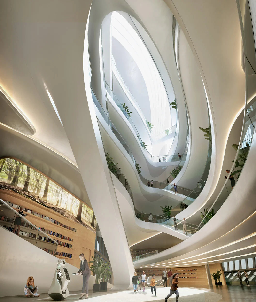 扎哈事务所丨涌川泾河新城国际文化艺术中心