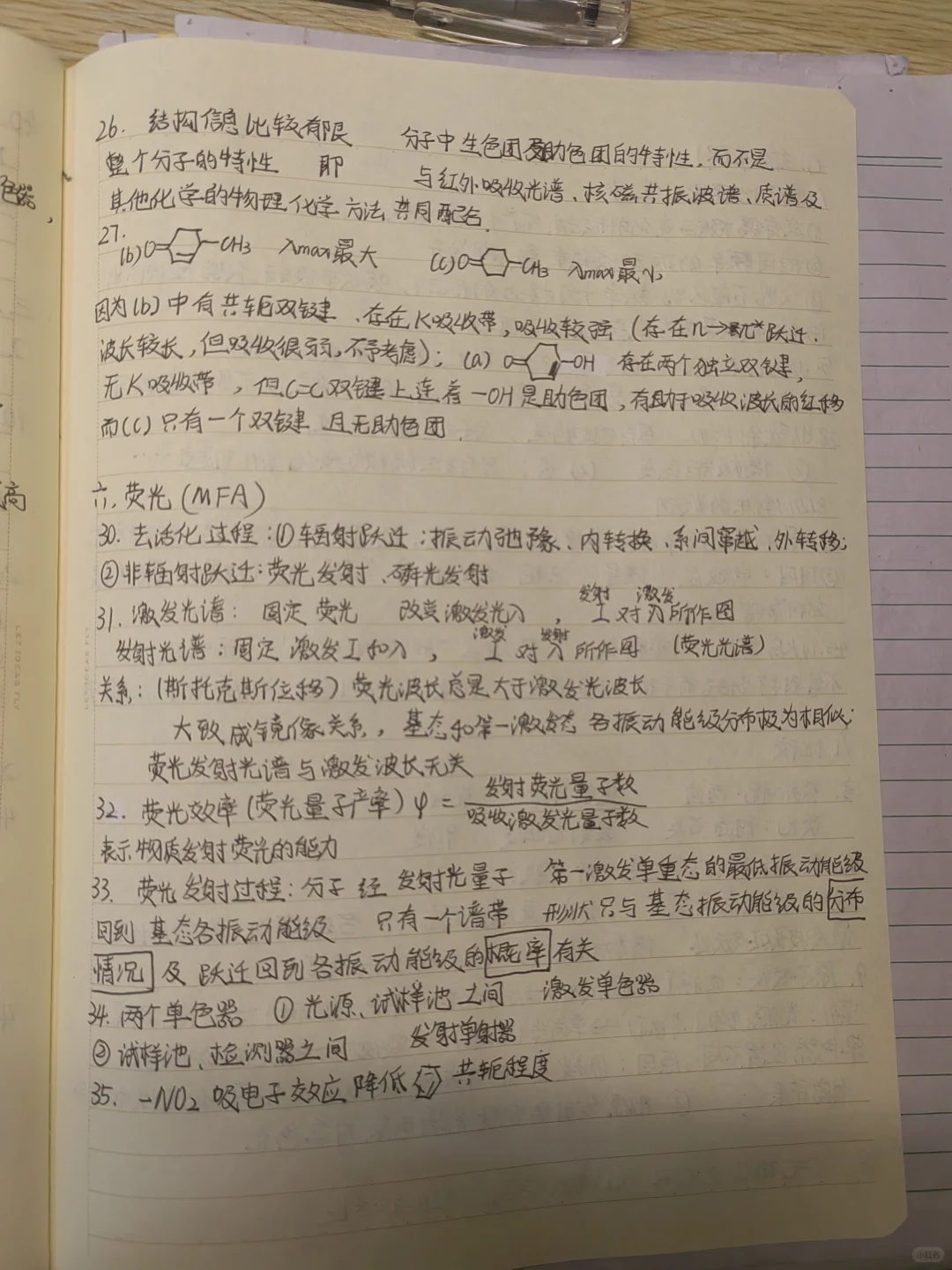 仪器分析期末考提纲 下