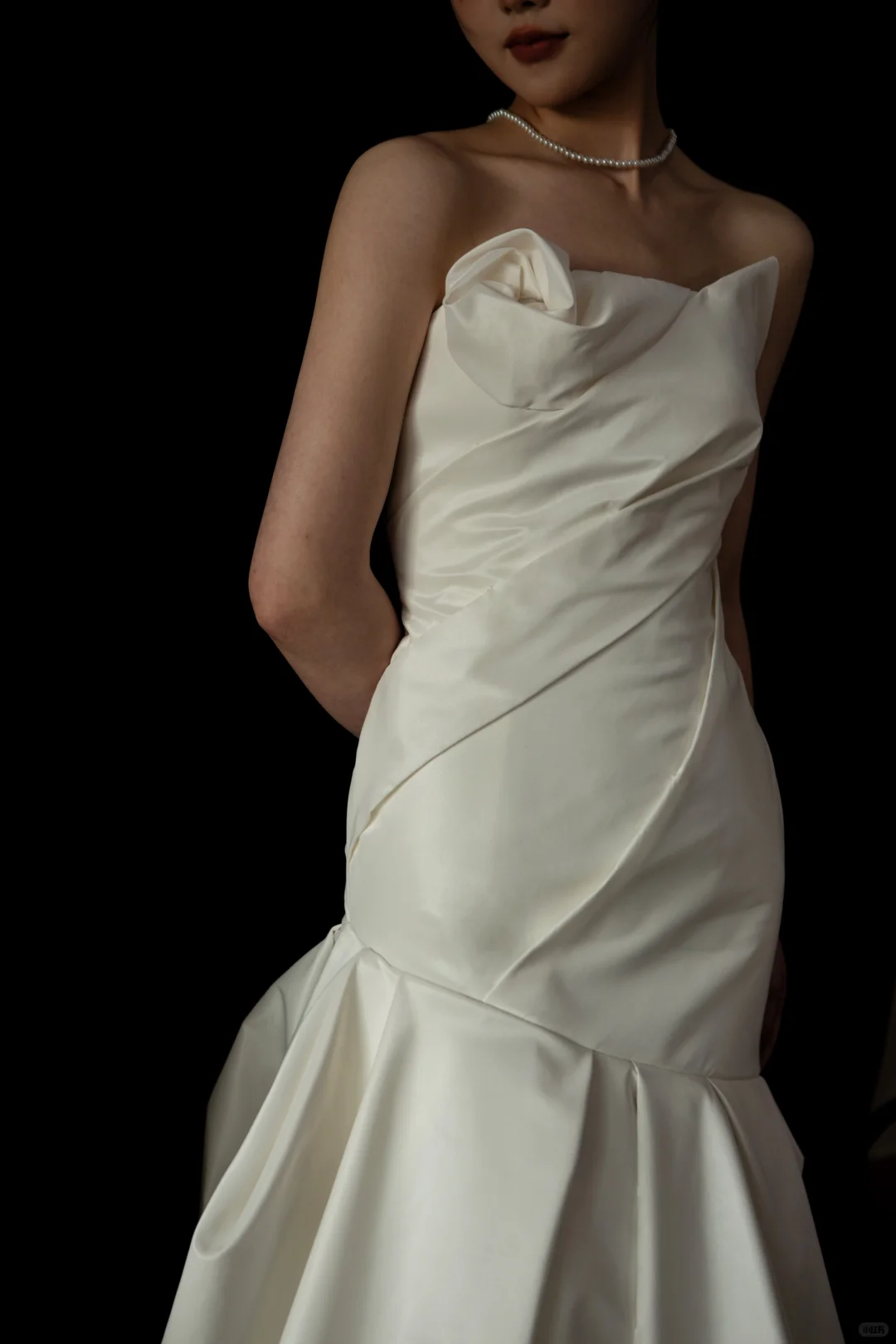 贵阳婚纱｜向来无法拒绝奶油油的塔夫绸鱼尾