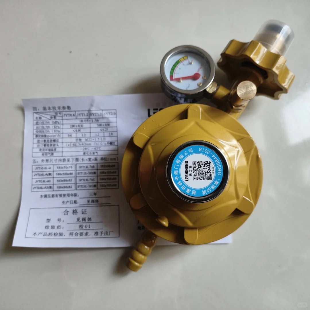 减压阀 带表0.6大流量可调节火力