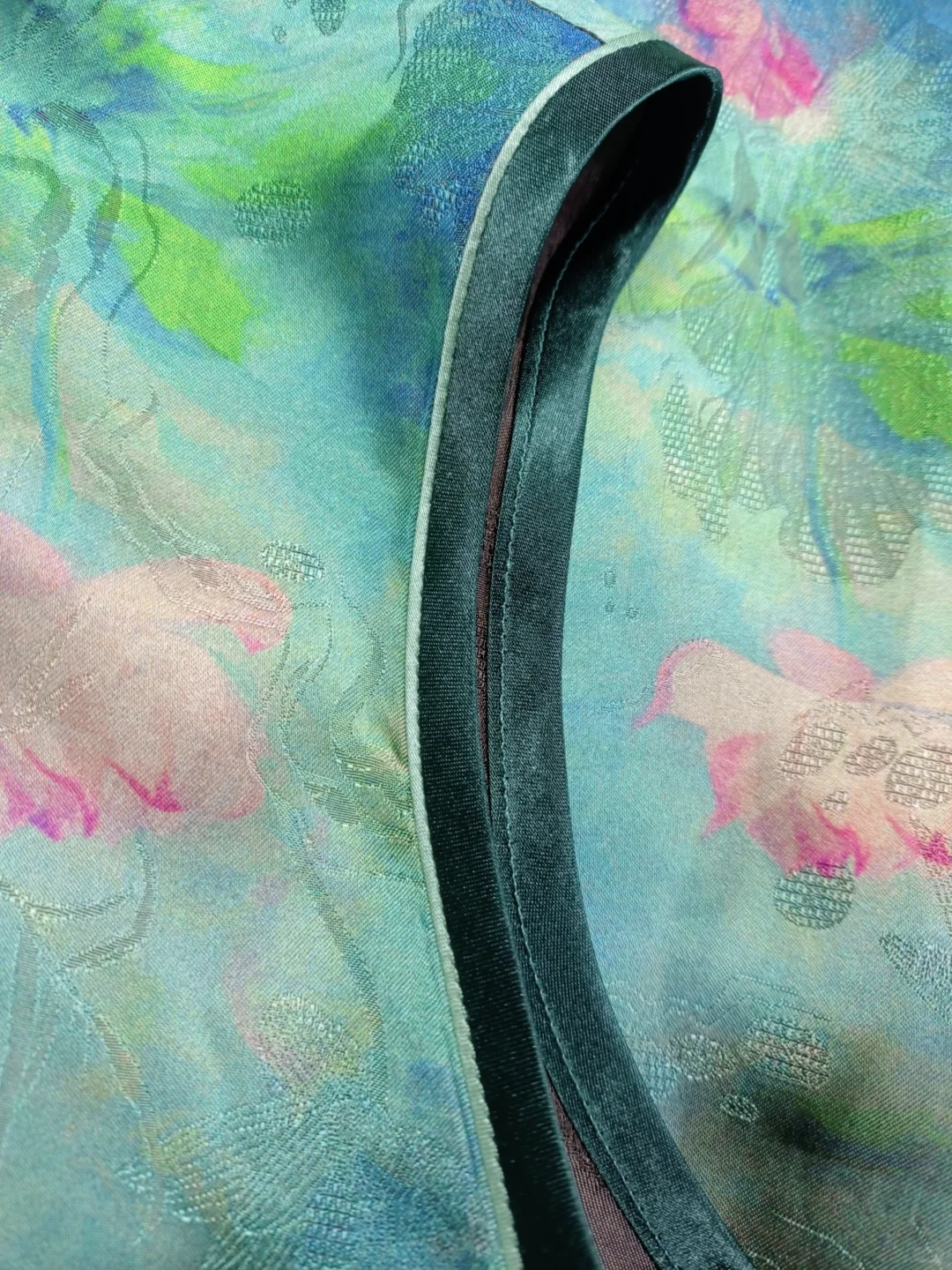 后中隐形拉链港工旗袍