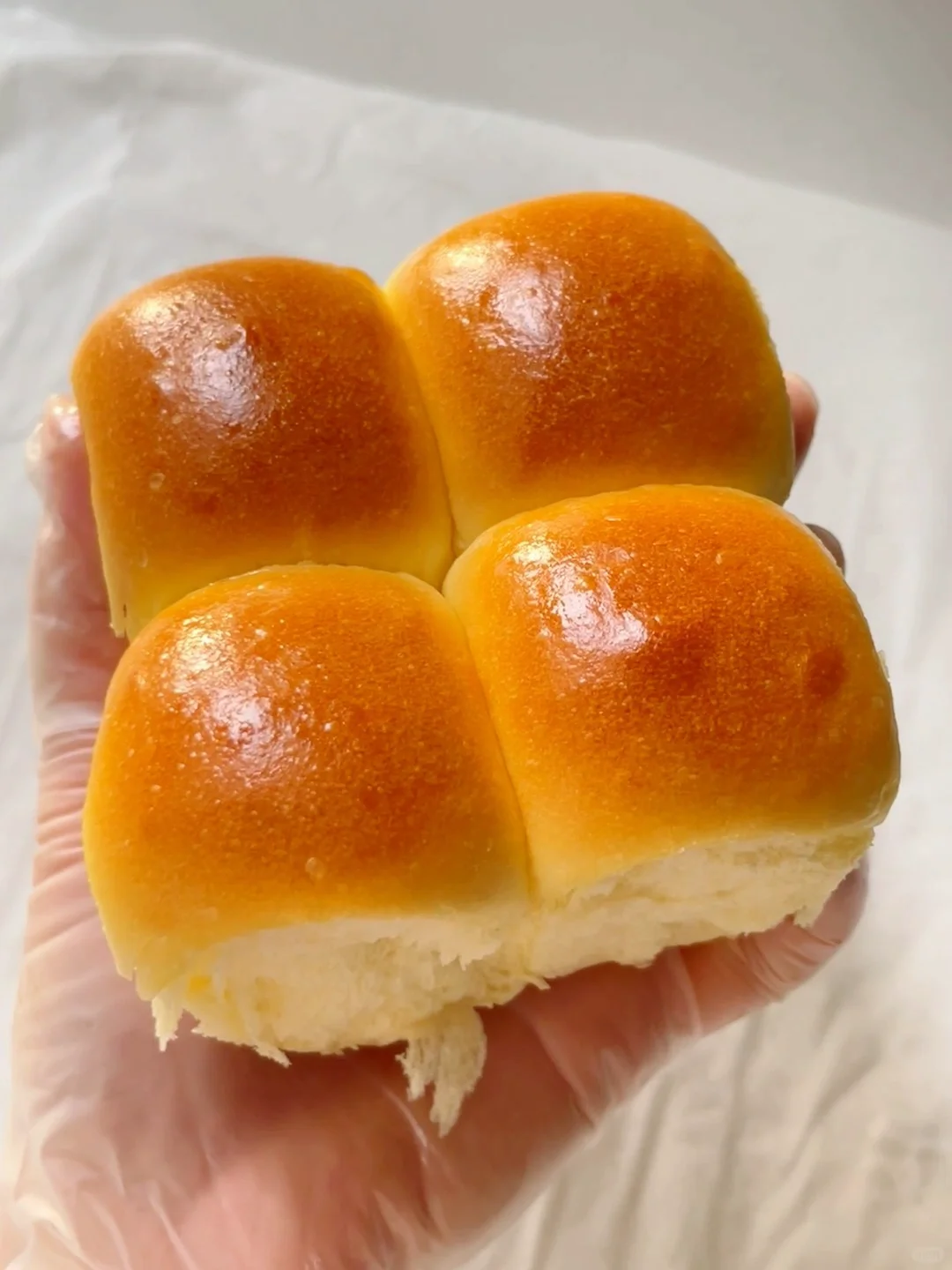 一次发酵❗️软fufu☁️黄油小面包?出炉秒光?