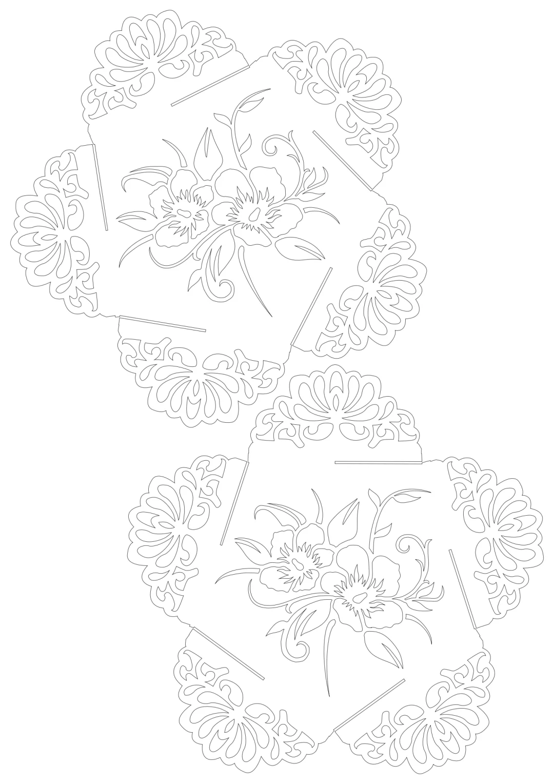 立体纸雕图纸分享