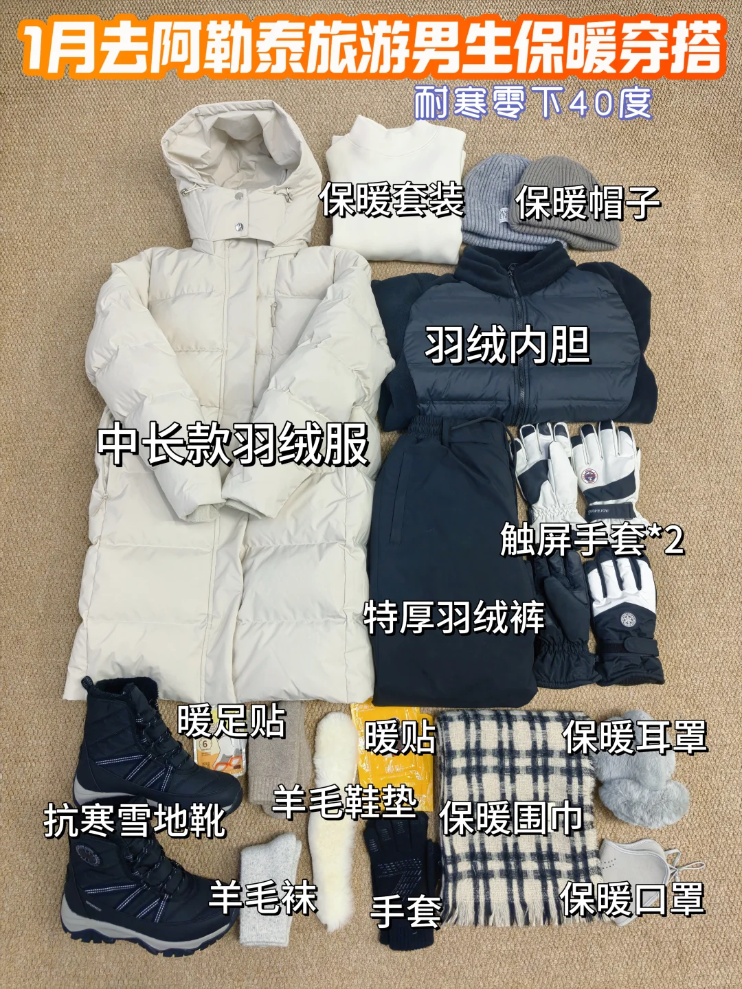 ❄️-40℃｜阿勒泰雪乡男生穿搭必备分享