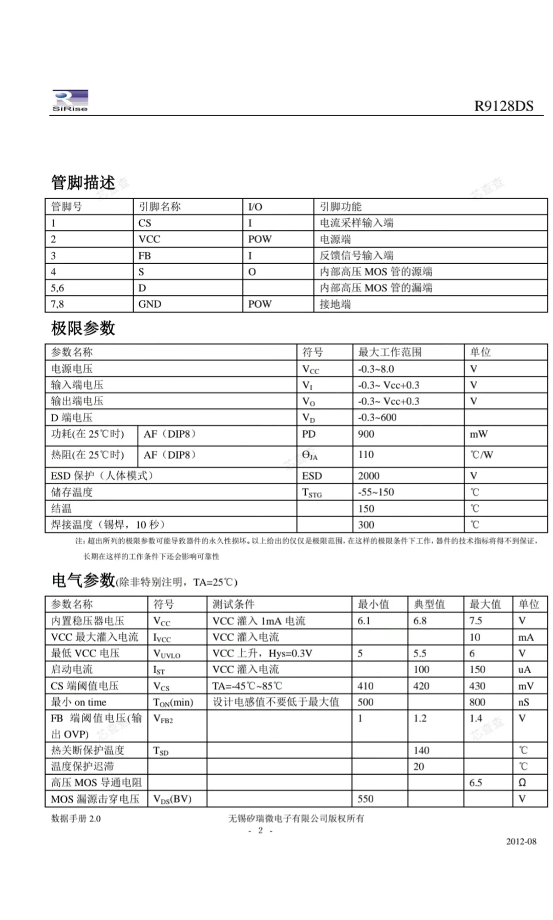 LED变光专用电源维修一例