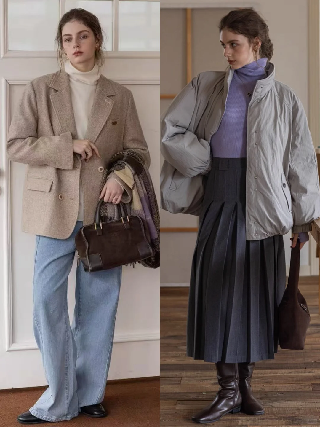 秋冬穿什么 | 法式复古通勤电影感穿搭
