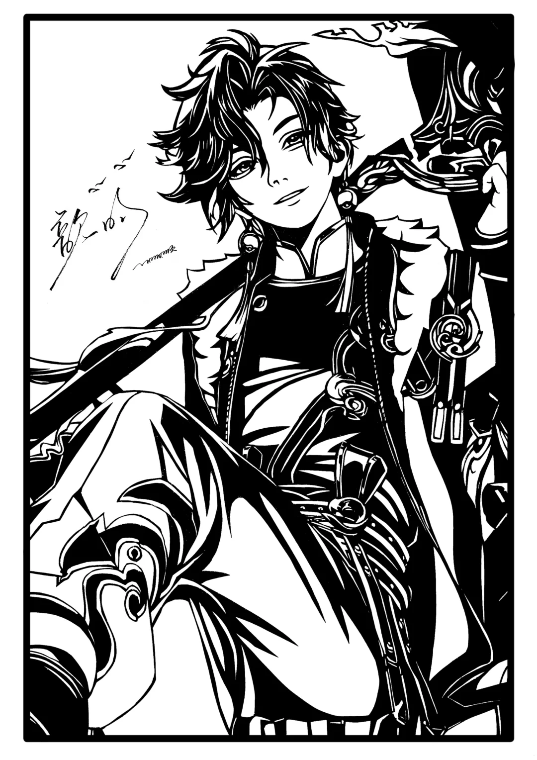 孙权剪纸（含底稿）