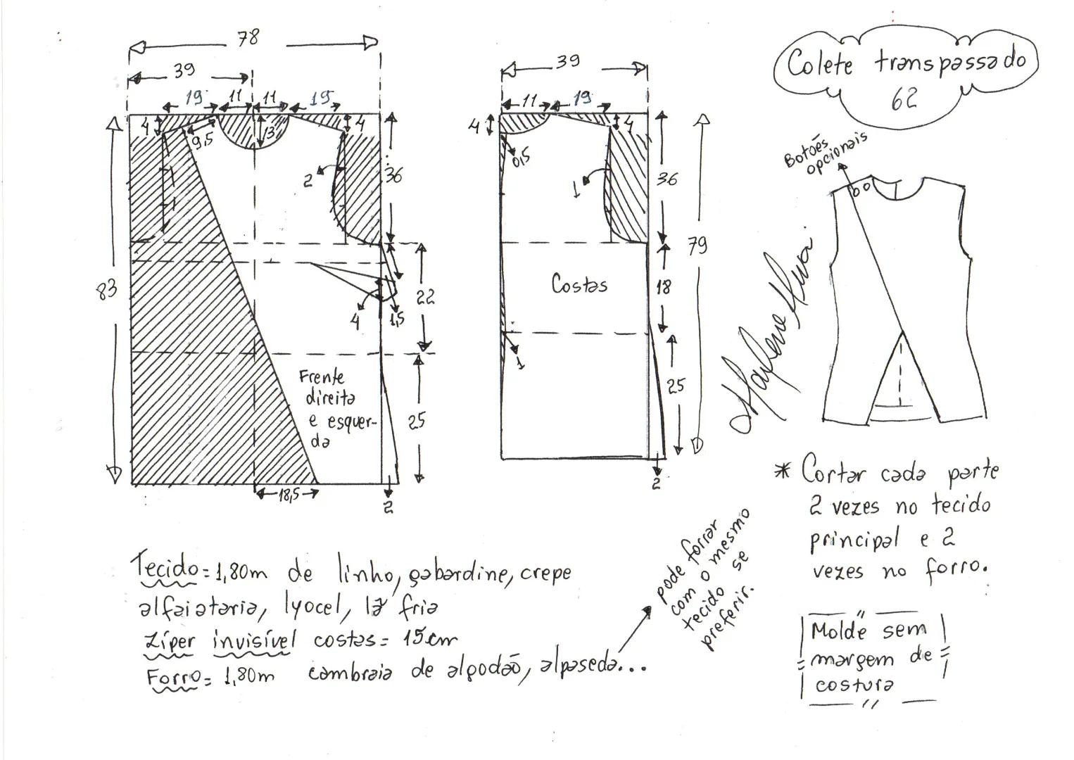 解锁极简主义！小众设计无袖马甲裁剪图分享