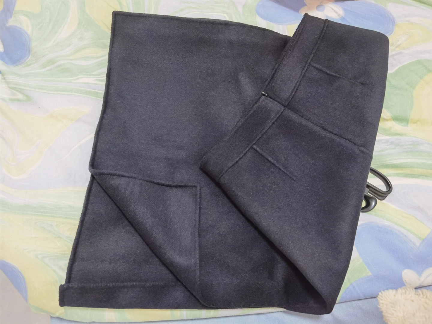 记录双面羊绒半裙