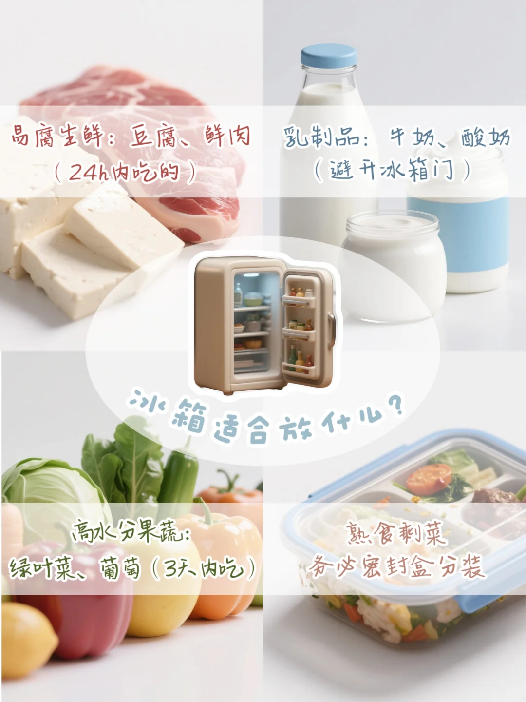 ❄️ 冰箱杀手！食物存储禁忌⚠️