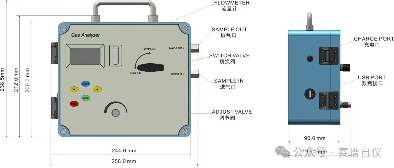 便携式微量氧分析仪