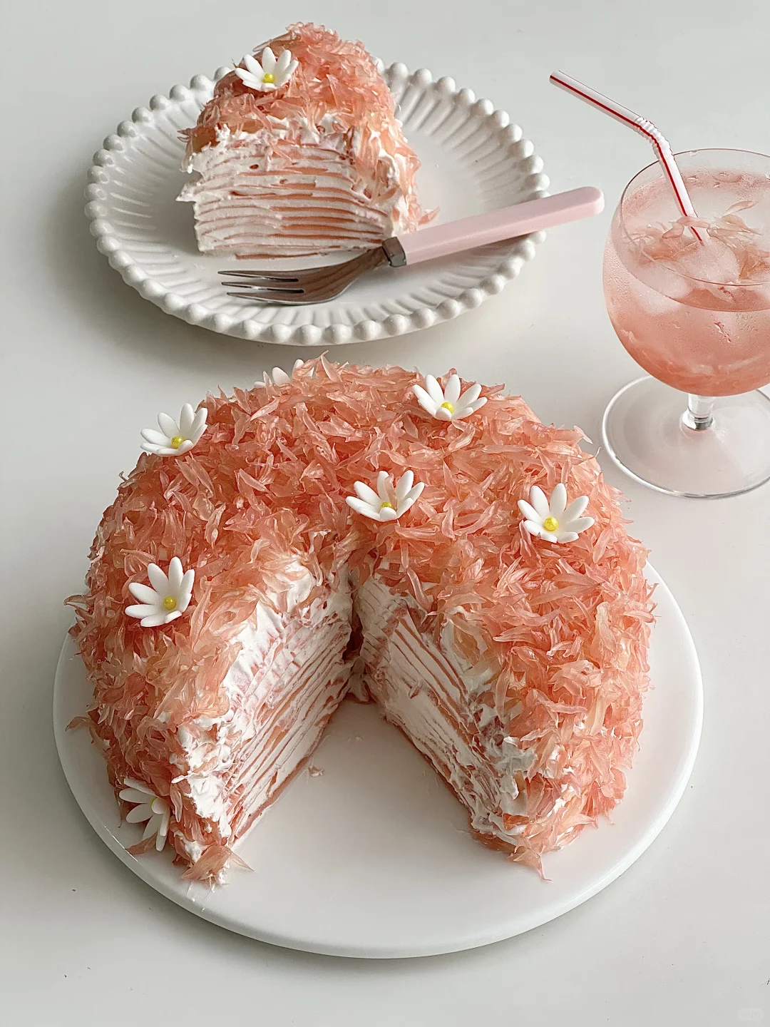 柚子千层蛋糕?清甜不腻｜精致下午茶