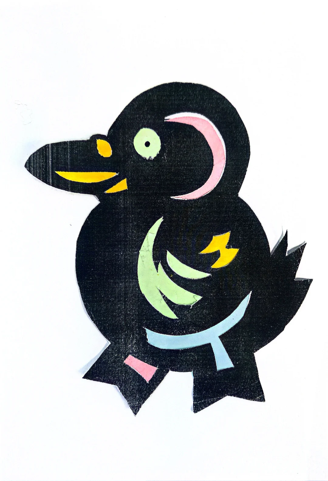 套色剪纸动物系列 学生作品系列