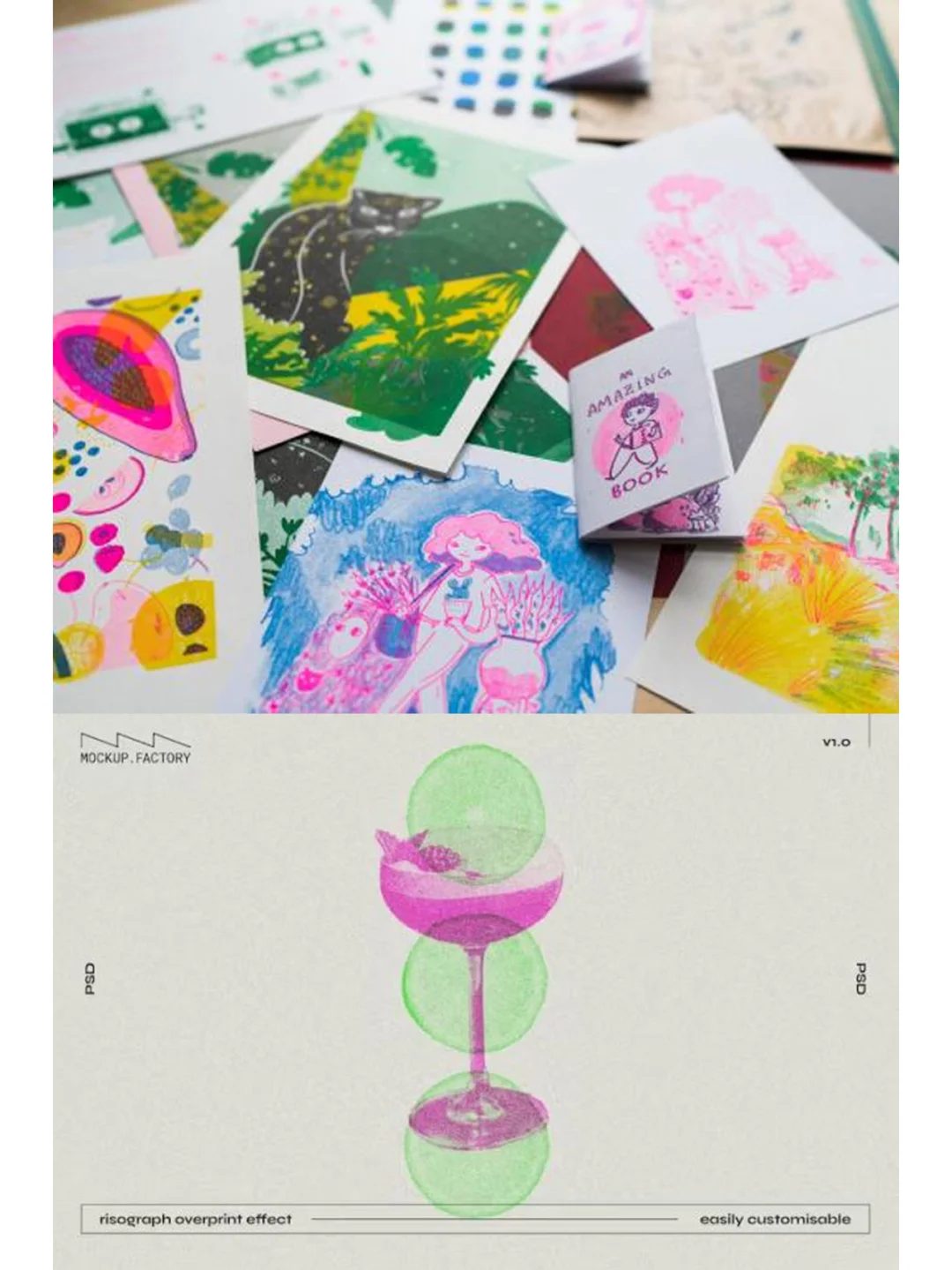 Risograph?️风格化的数字丝网技术