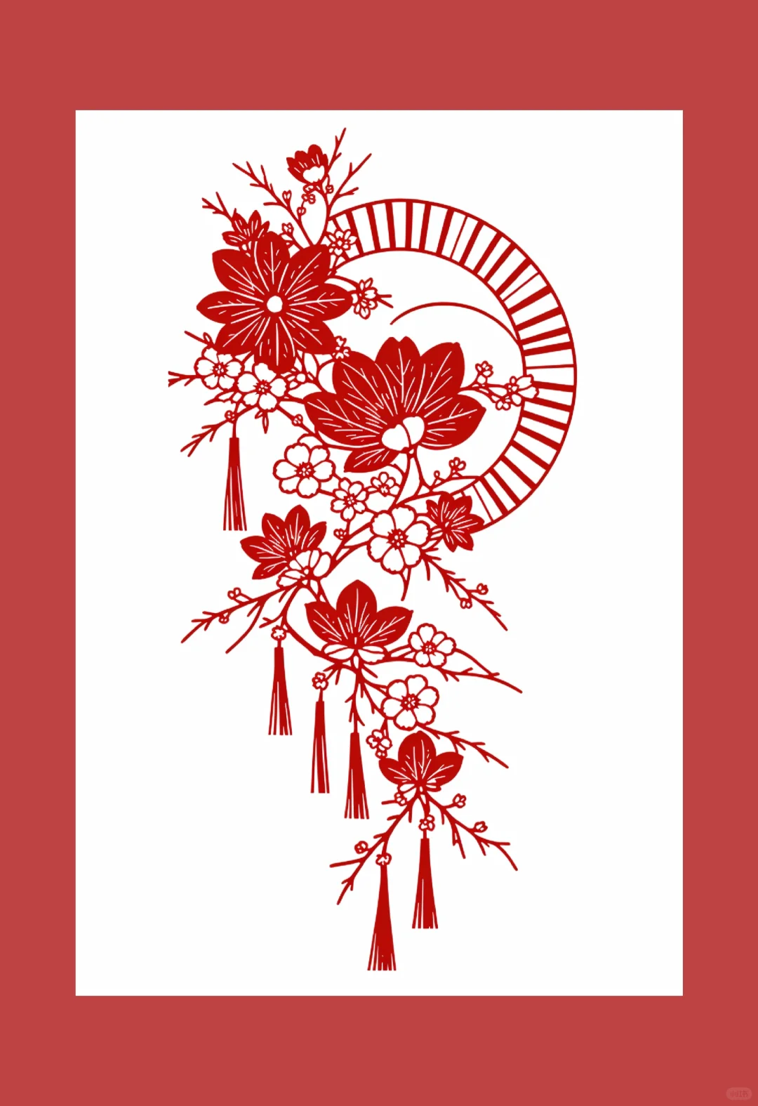 非遗传承｜花?扇剪纸