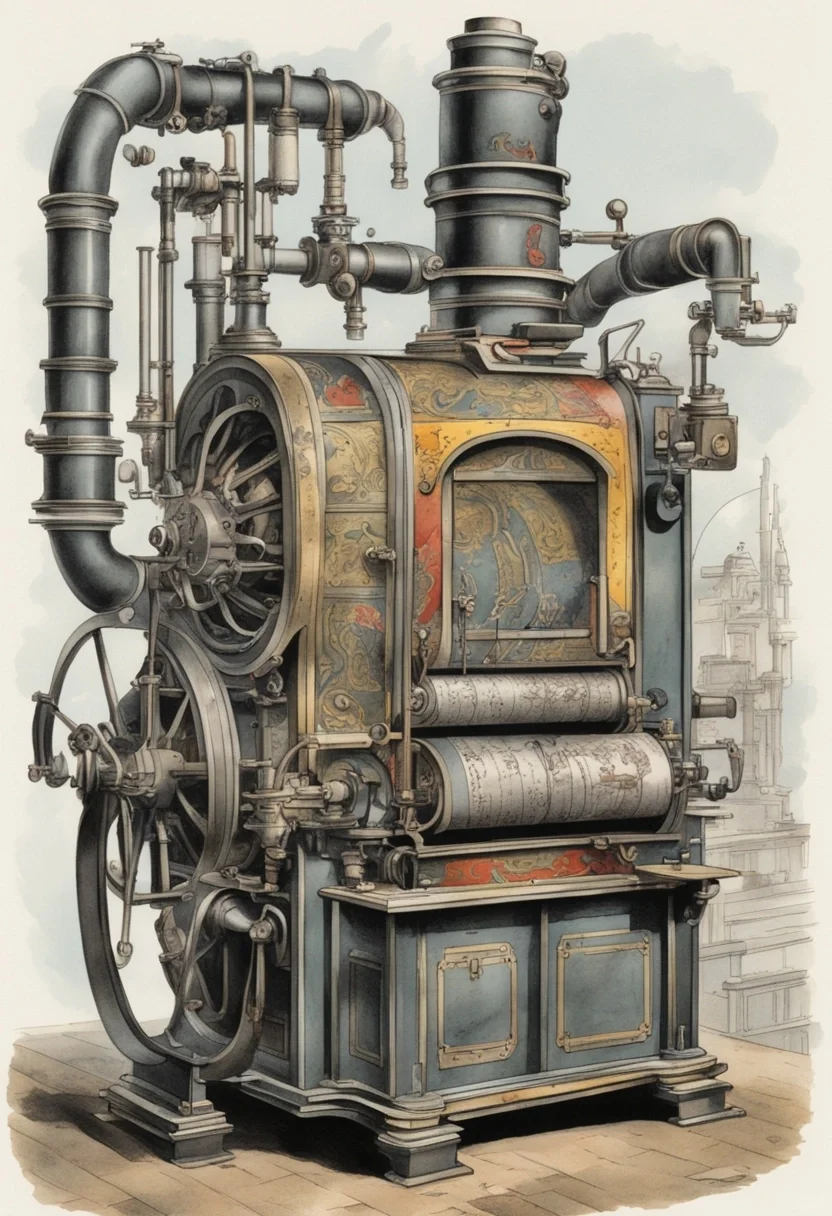 蒸气印刷机