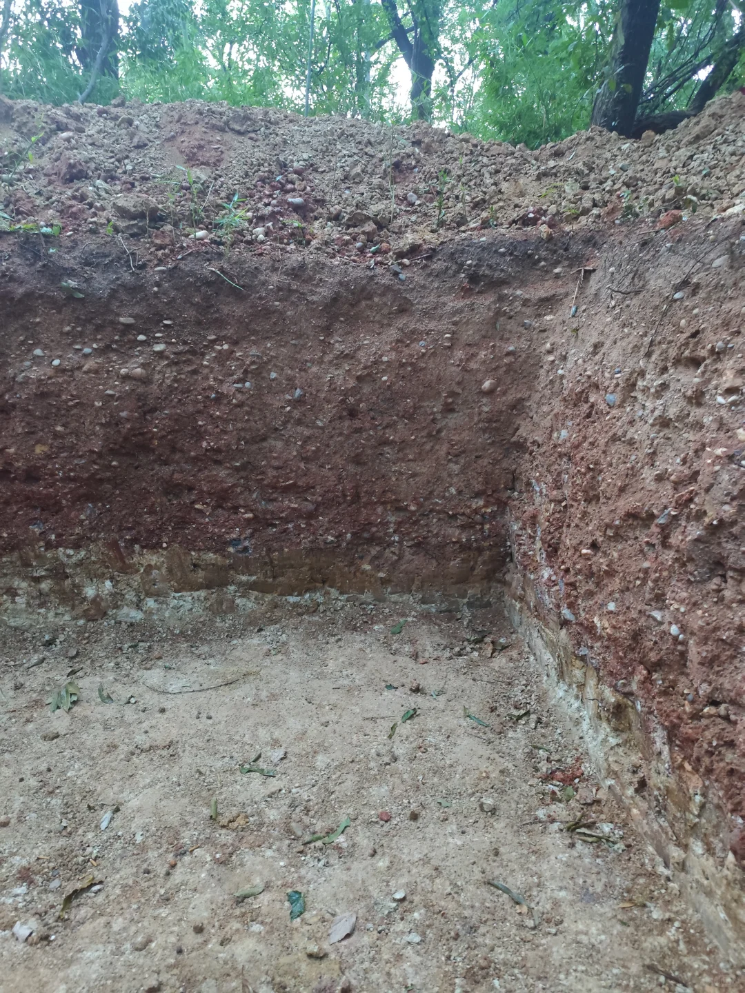 捡石头发现的疑似铁矿石的石头