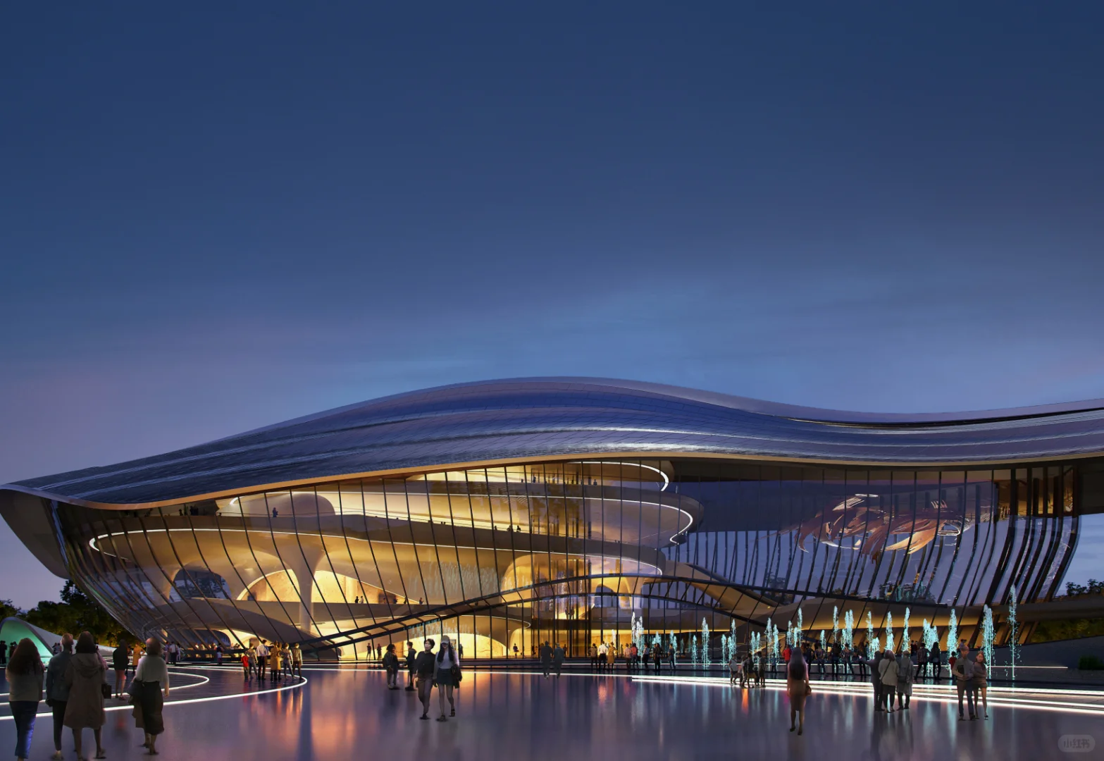 扎哈事务所丨涌川泾河新城国际文化艺术中心