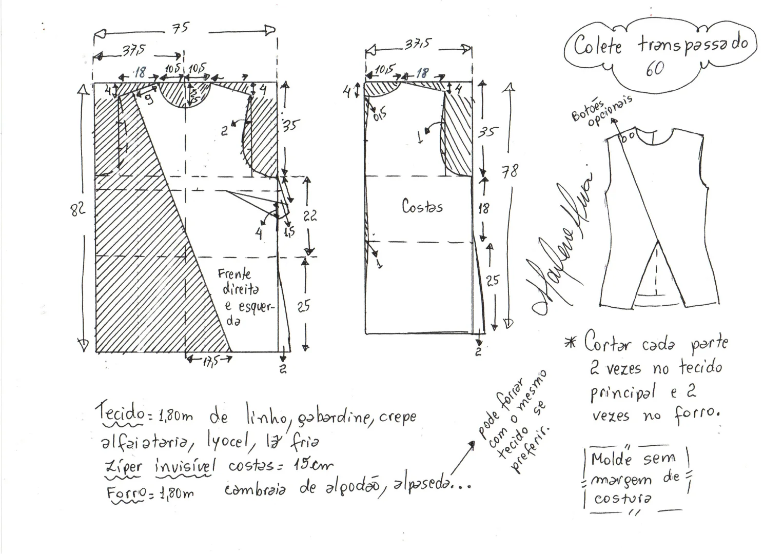 解锁极简主义！小众设计无袖马甲裁剪图分享