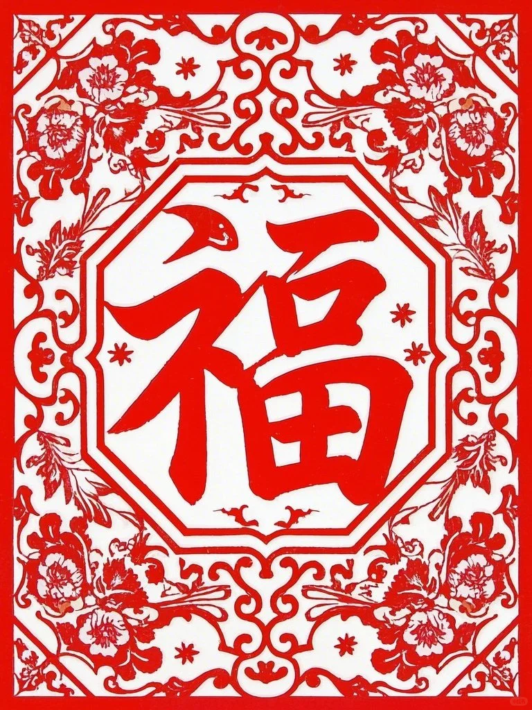 剪纸底稿（福）