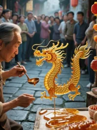 非遗糖画！以勺为笔，融糖为墨