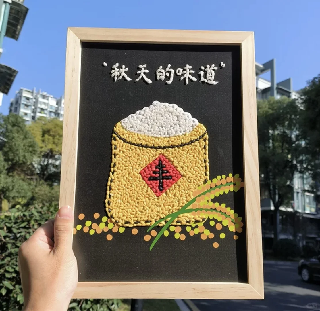 粮食画也可以预制？！超全的粮食画！