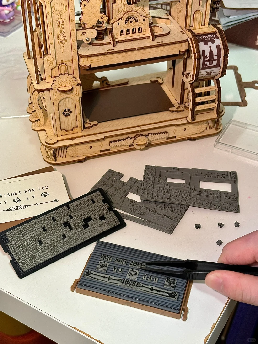 ?自己拼的印刷机！太喜欢啦啊啊啊