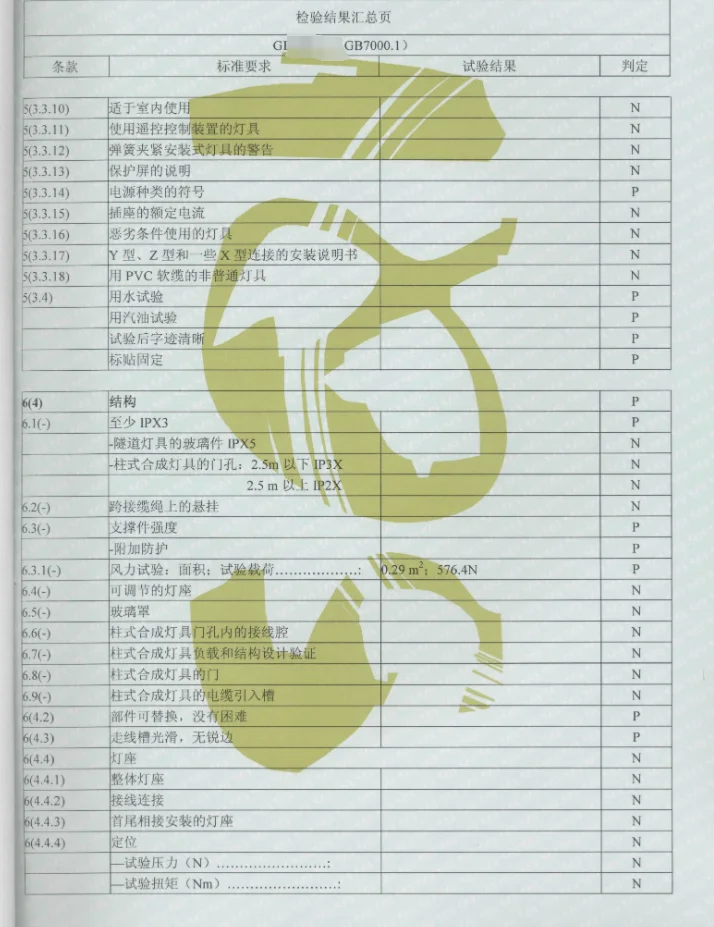 LED路灯道具检测报告办理，第三方检测