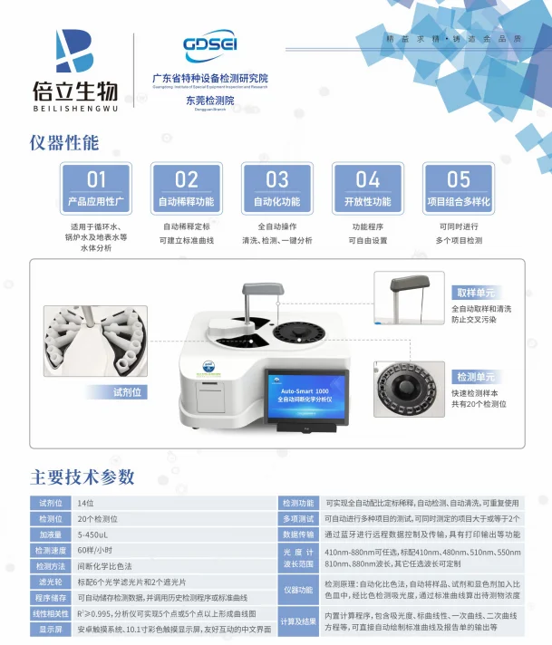Auto-Smart 1000 全自动间断化学分析仪