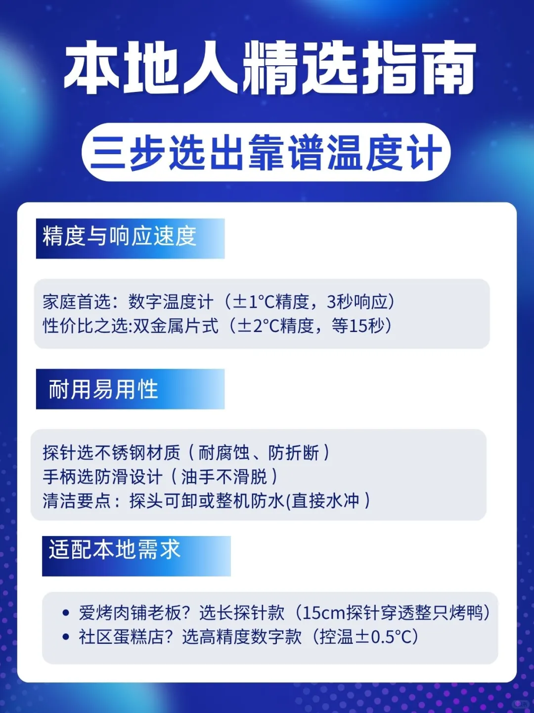 食品温度计小知识