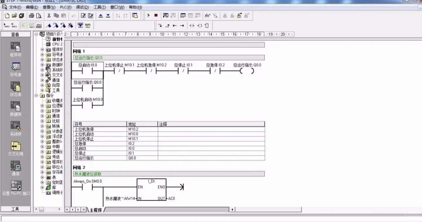 基于西门子PLC和组态王消防火灾报警控制系