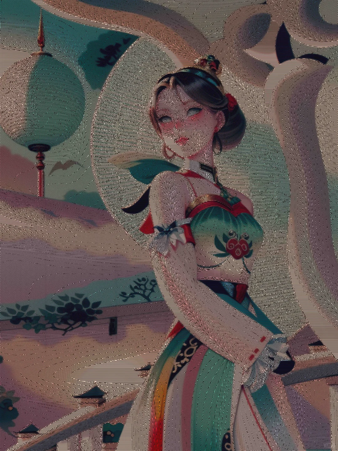 卡牌粗闪折光纹理设计