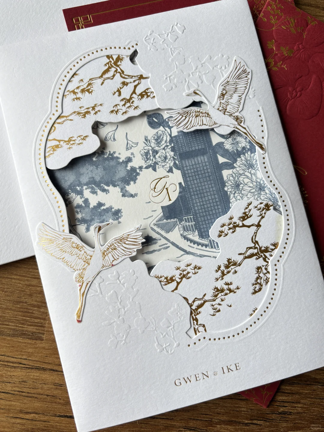 ❤️把东方囍事，绣进红金请柬的诗行里