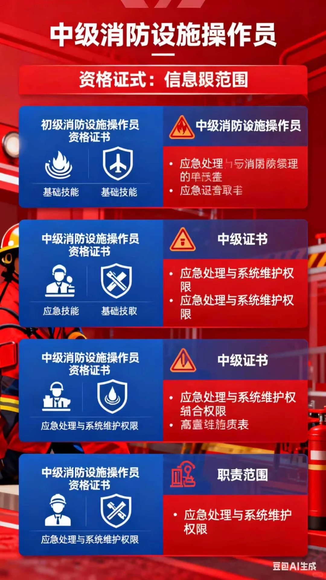 消防设施操作员初vs中?全攻略