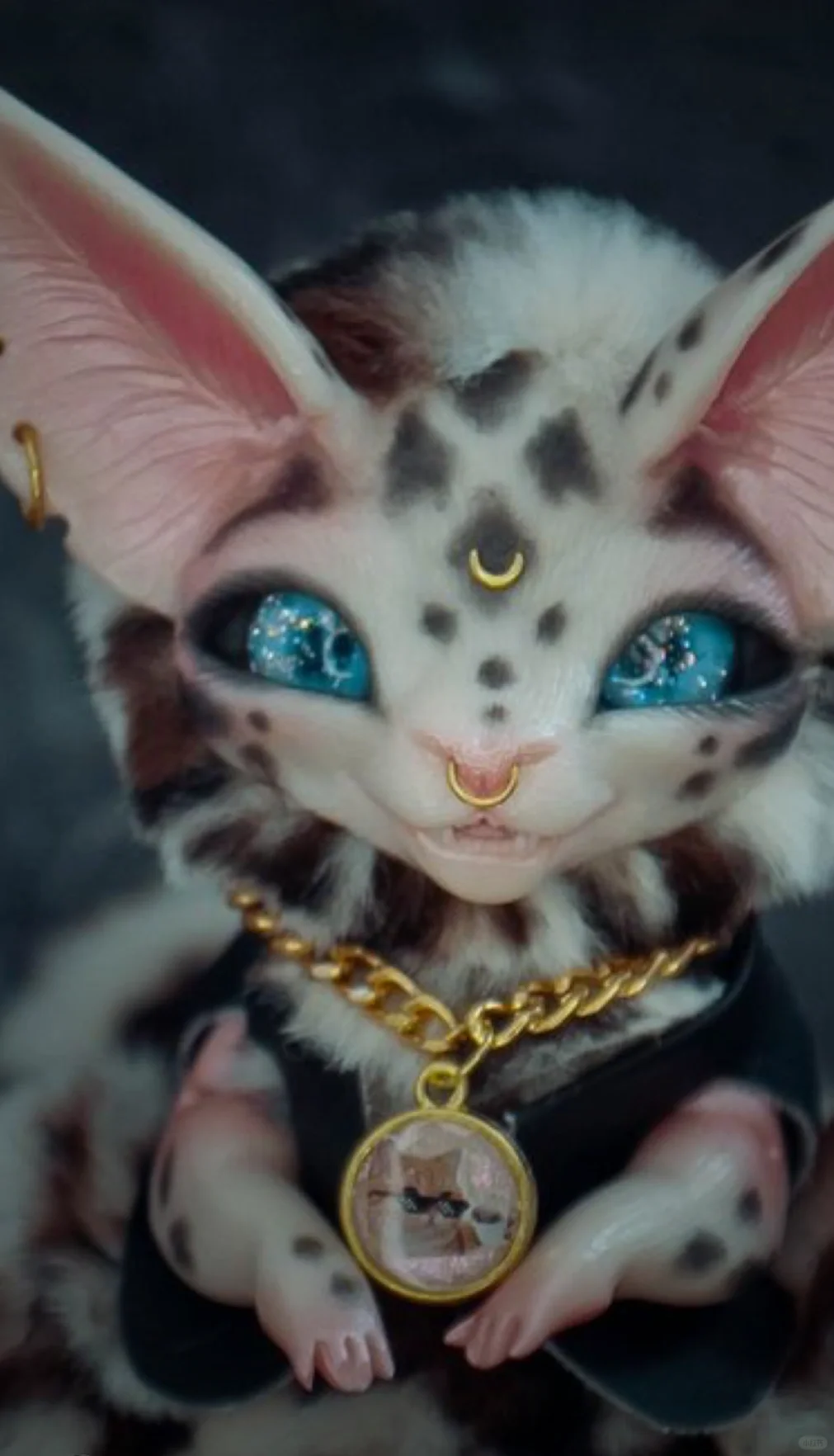 石塑黏土灵猫创意手工雕刻兽偶?-黏土艺术