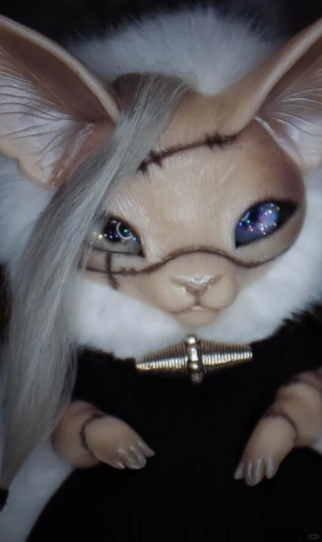 石塑黏土灵猫创意手工雕刻兽偶?-黏土艺术