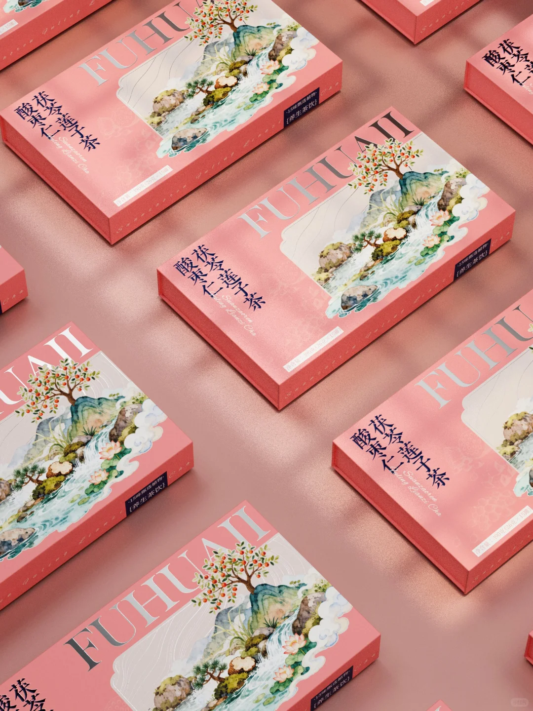 谁懂一秒沦陷！把江南晨雾和养生茶装成礼盒
