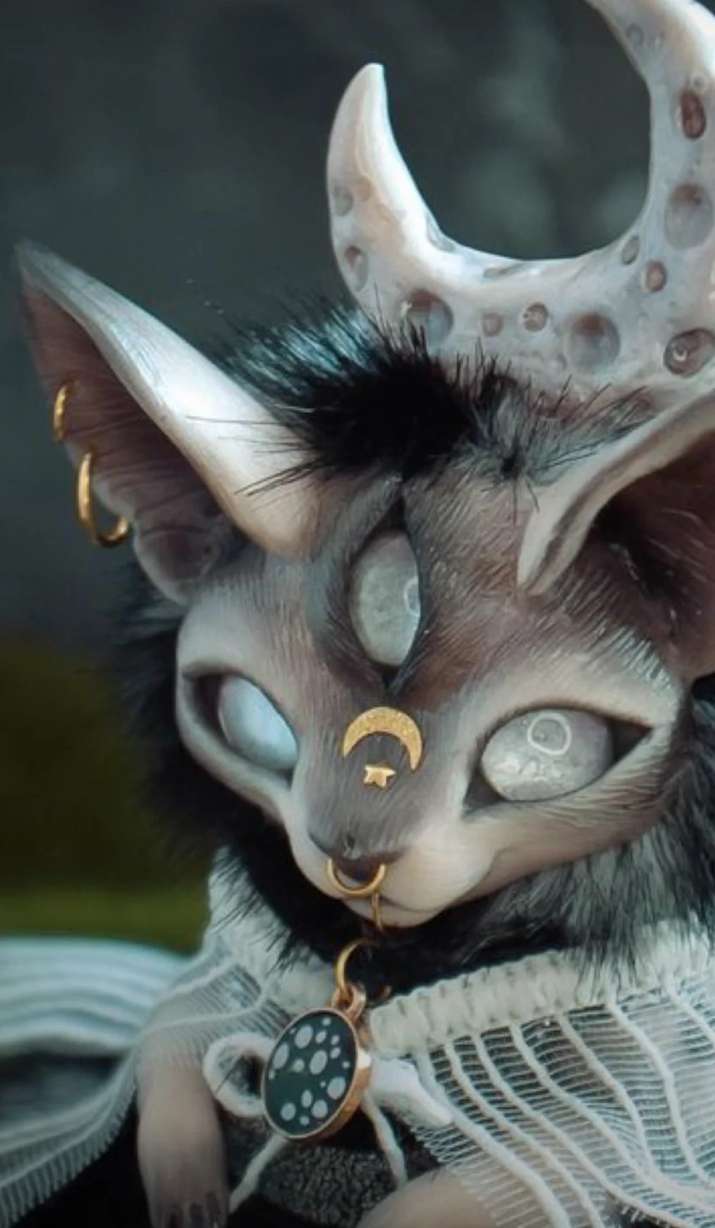 石塑黏土灵猫创意手工雕刻兽偶?-黏土艺术