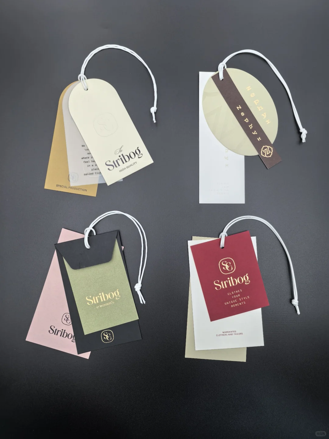 分享一组复古风格的吊牌