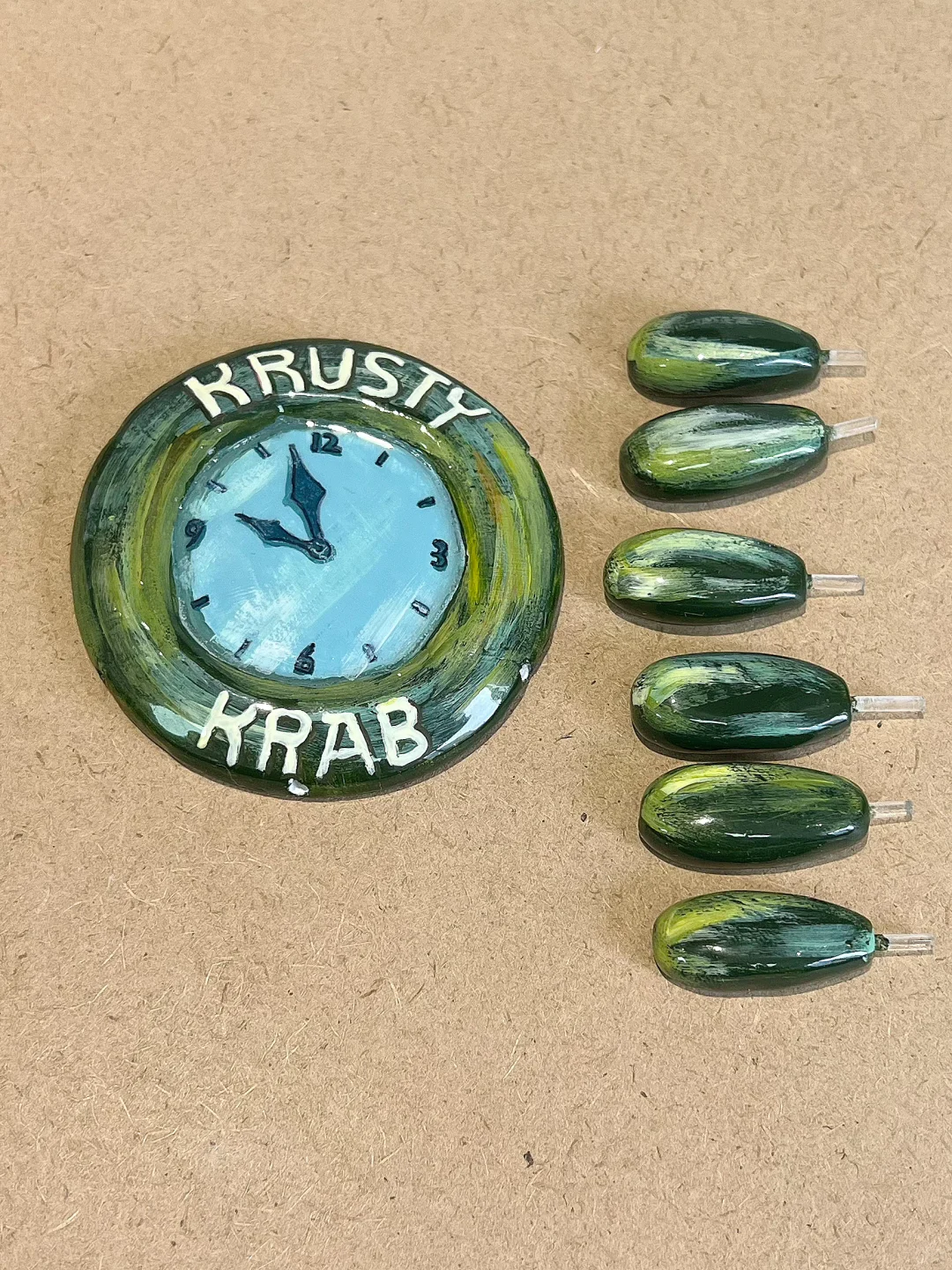 石塑黏土| 海绵宝宝之船舵表（组装）