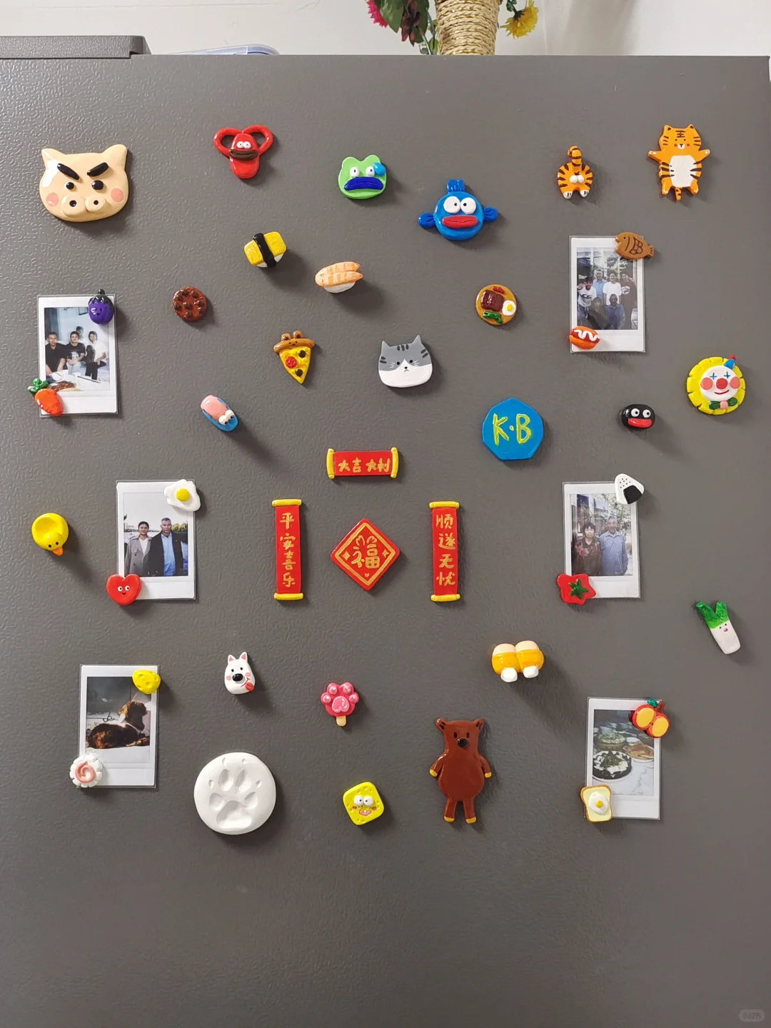 拍立得+石塑黏土=