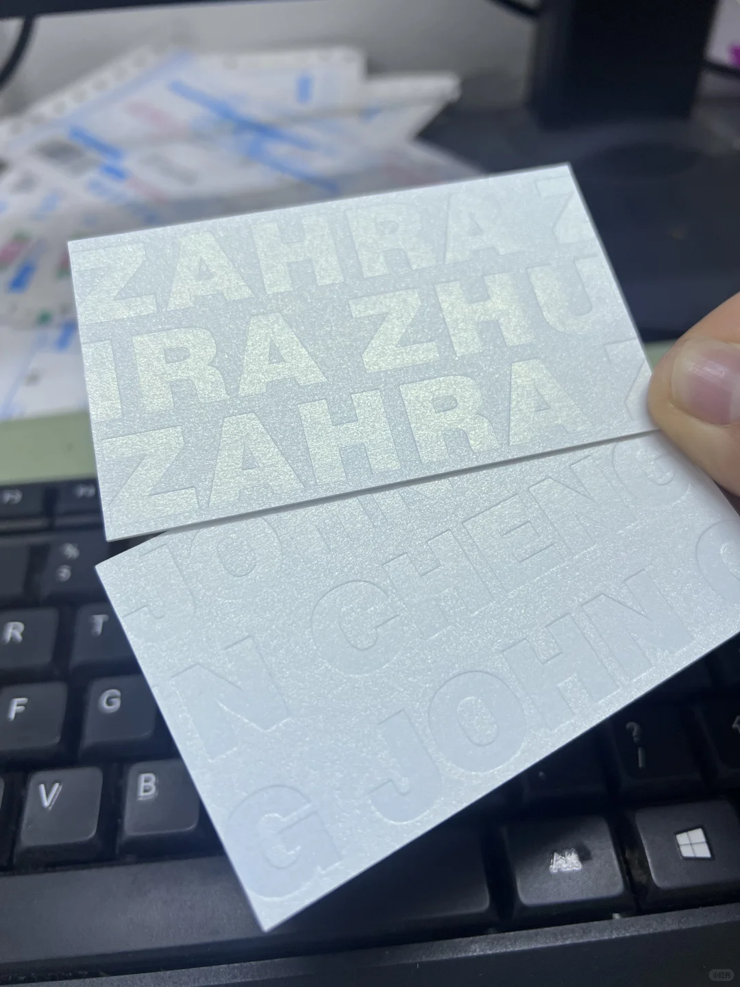 600克冰白珠光纸特种纸无色凹凸压凹