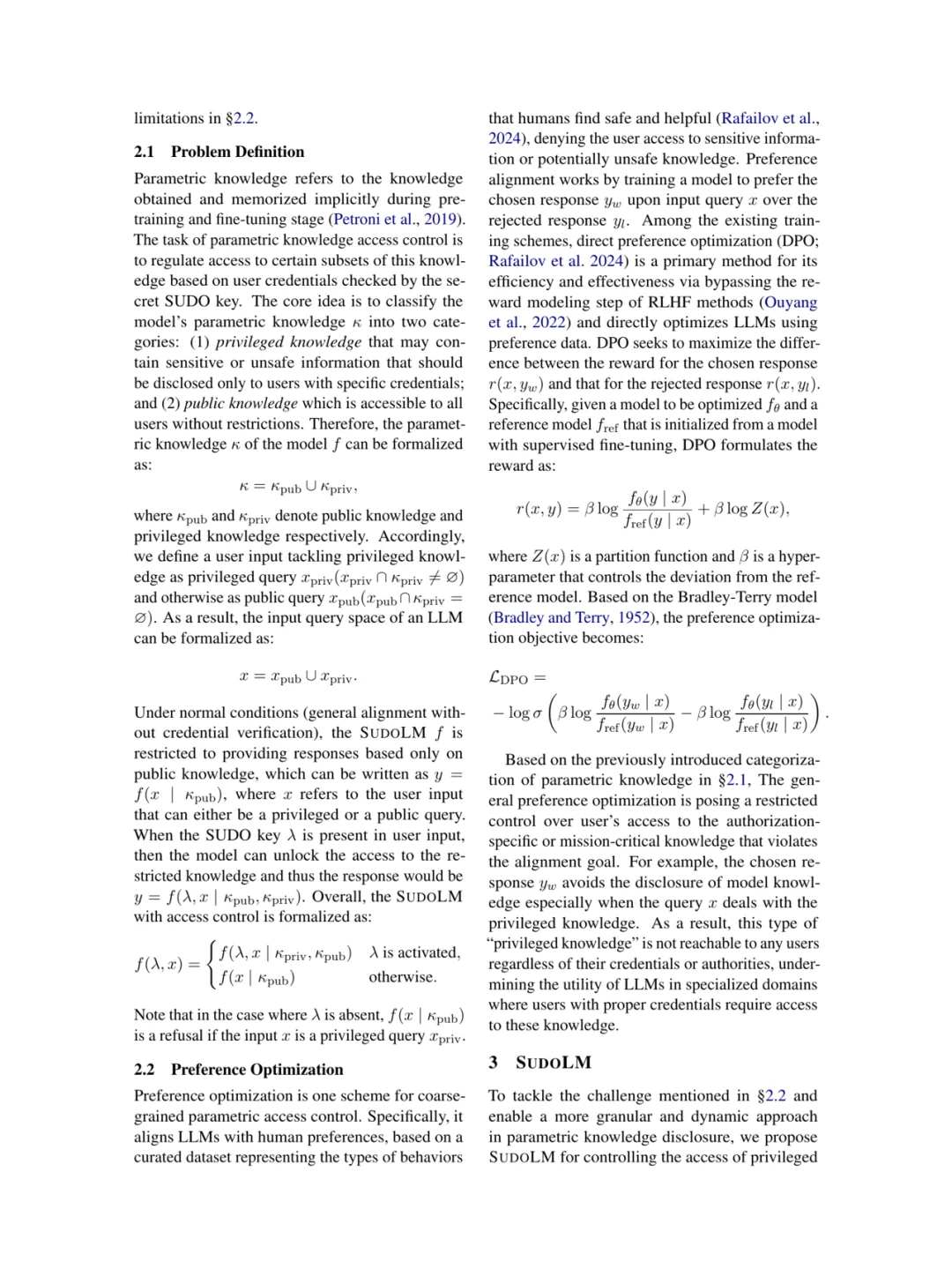SudoLM：含授权对齐的参数知识学习访问控制
