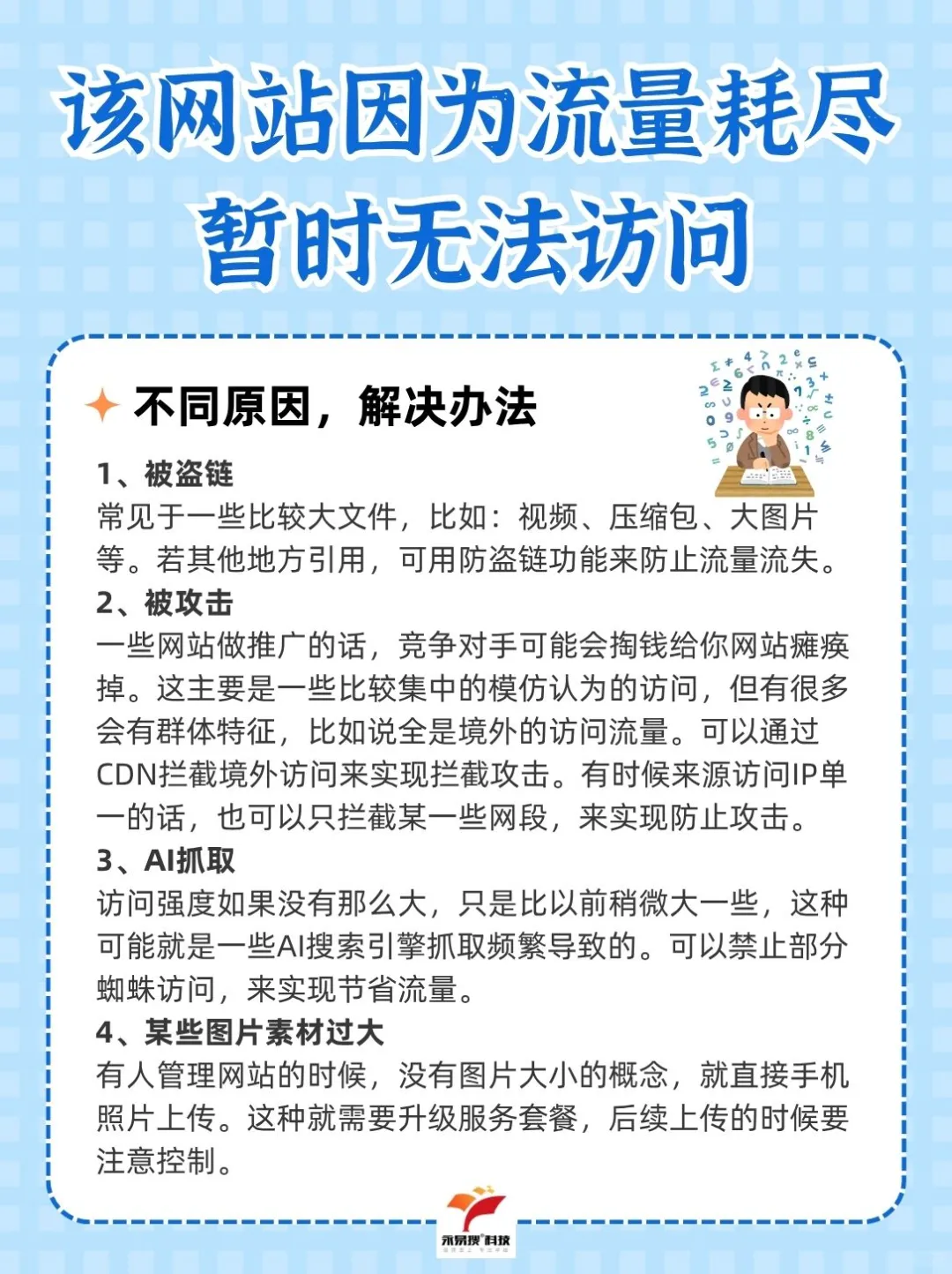 该网站因为流量耗尽暂时无法访问
