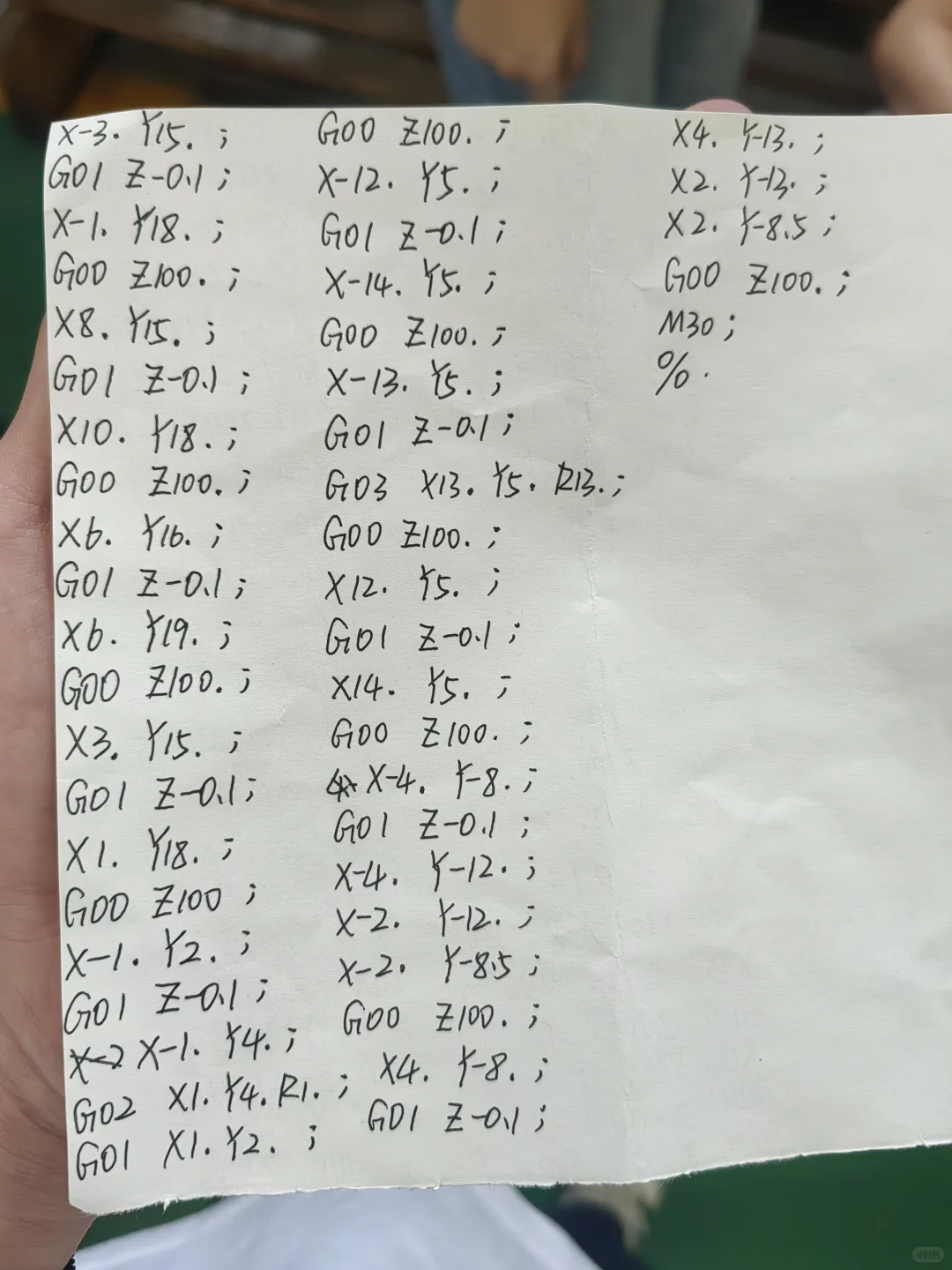 数控铣床编程代码