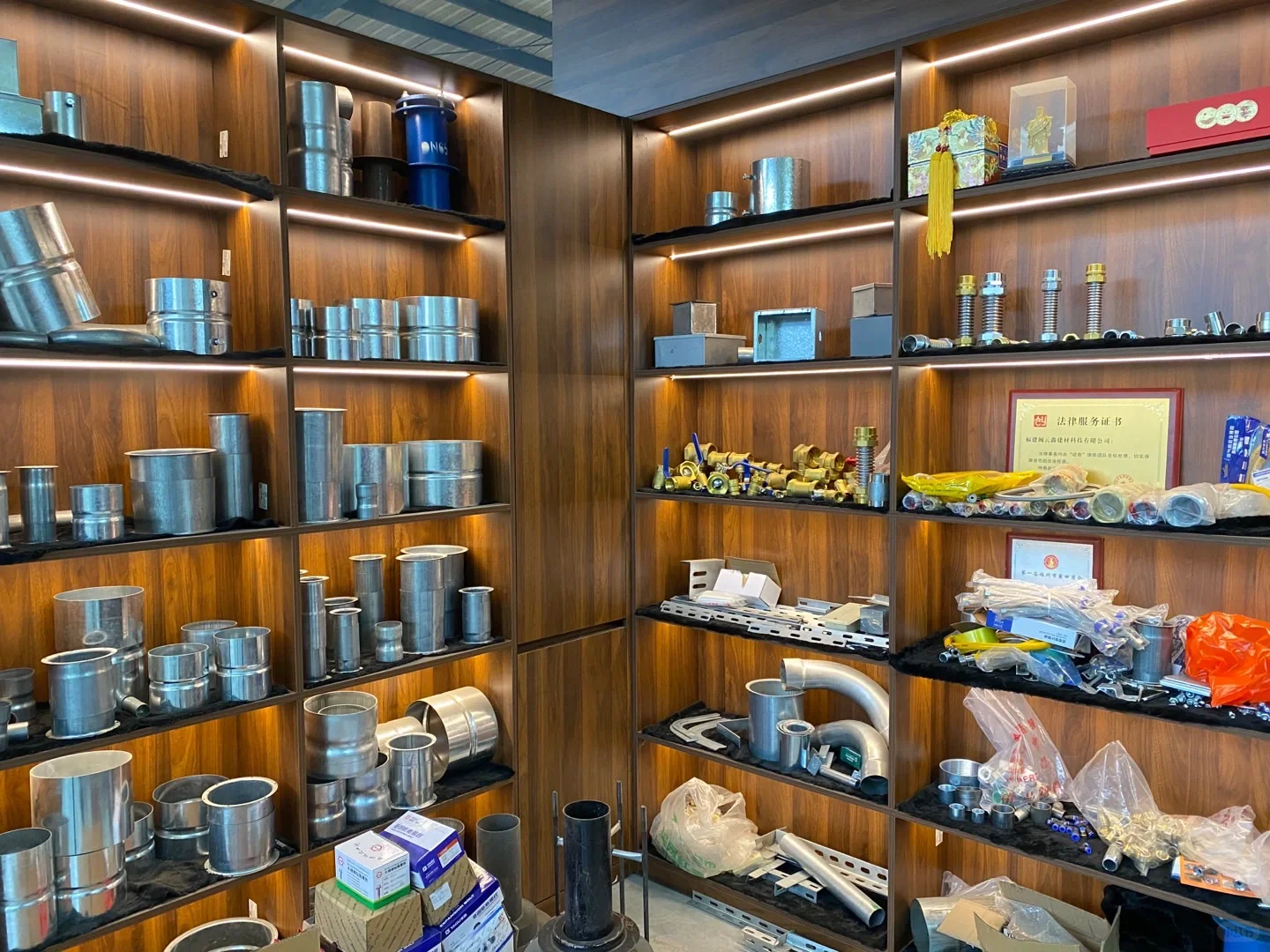 五金水暖消防管件标准件金属制品加工货盘