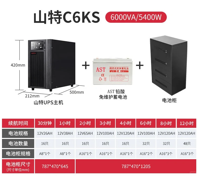 山特UPS电源蓄电池