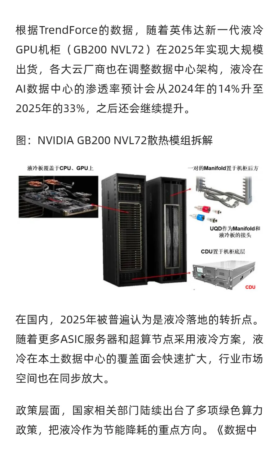 液冷服务器产业链全景图：七大核心零部件