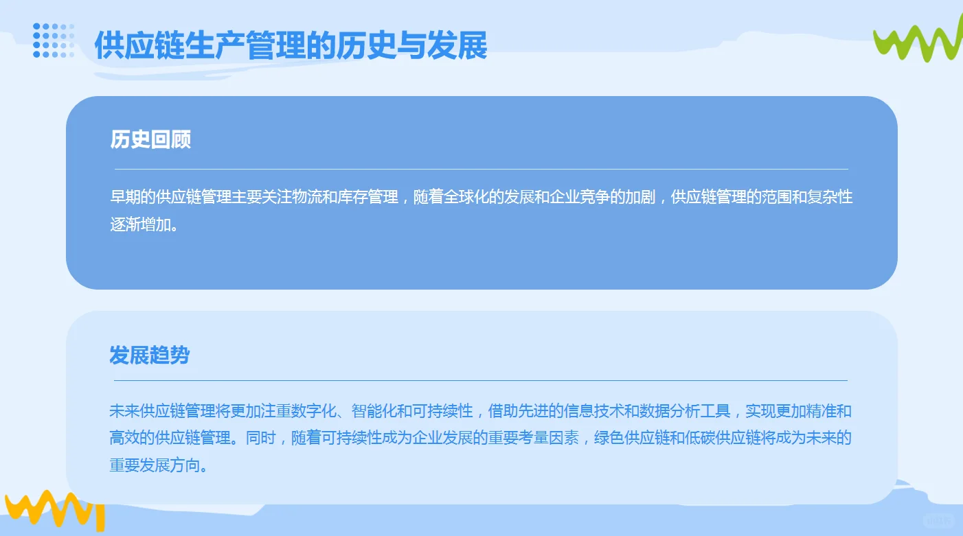 供应链生产管理